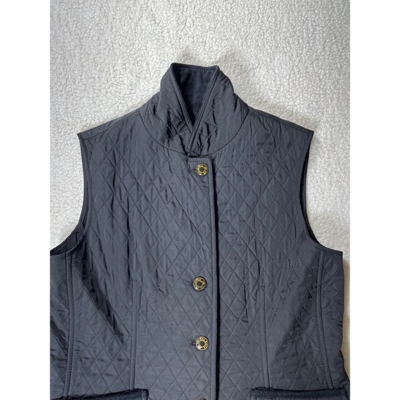 Talbots Established 1947 Women’s Black Button Up Vest Size‎ Small Petite - Picture 2 of 9
